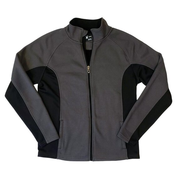 SPYDER Constant Full-Zip Jacket M Men's Sweater Fleece Gray Black - Picture 3 of 9